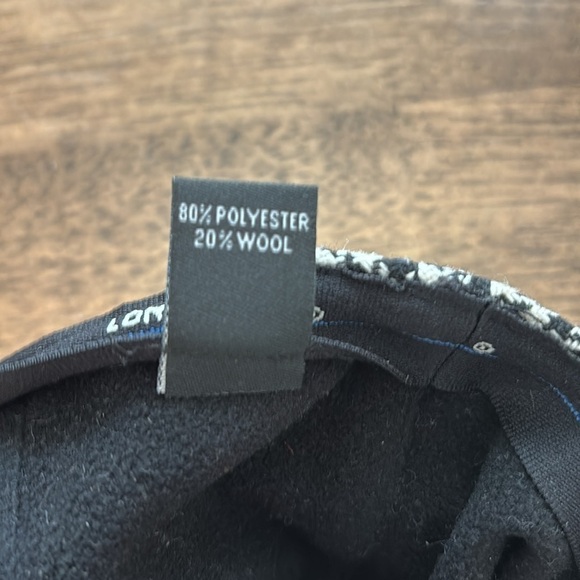 London Fog Black/Cream Houndstooth Newsboy/Gatsby Hat size L/Xl - Picture 7 of 7